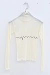 BASERANGE Tiger print cardigan turtleneck sweater TOTST-CG-AU23 UNDYED